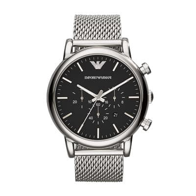 emporio armani solid stainless steel