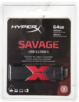 Kingston HyperX Savage 64GB kaina nuo 0 
