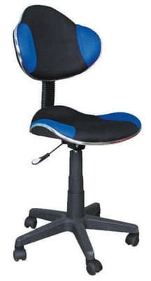 black and blue office chair