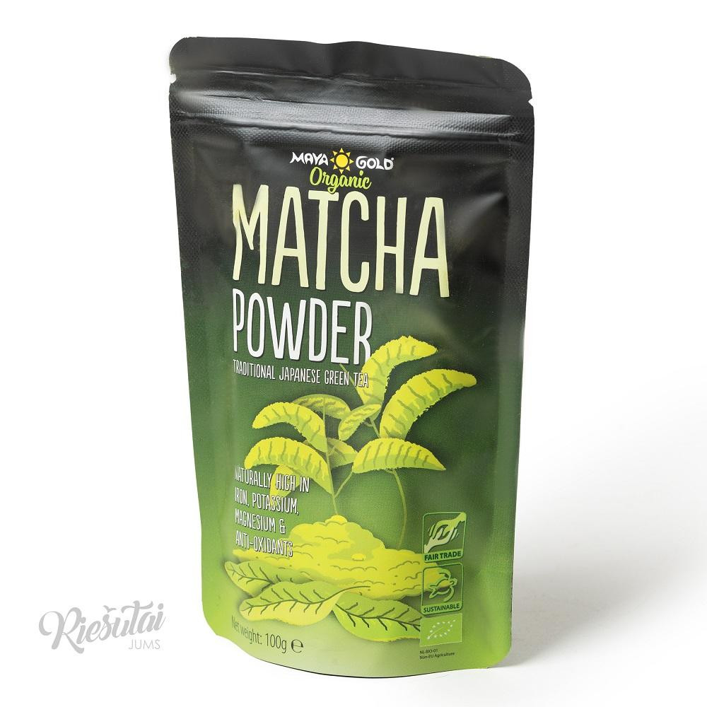 Japoniškosžaliosiosarbatosmačia(matcha)milteliai,100g