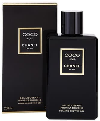 chanel noir shower gel