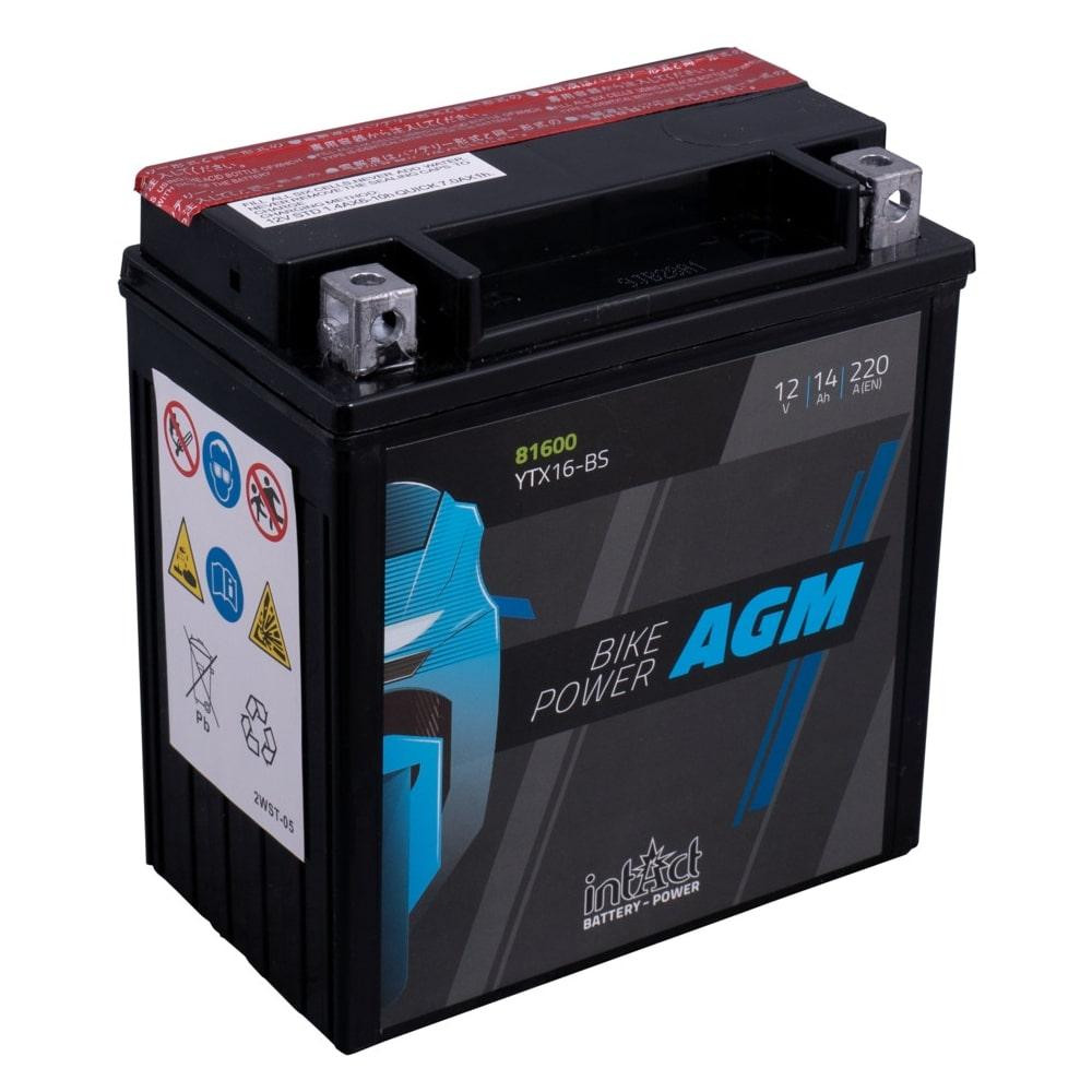 Motociklų akumuliatorius IntAct Bike Power AGM CTX16-BS LI-05
