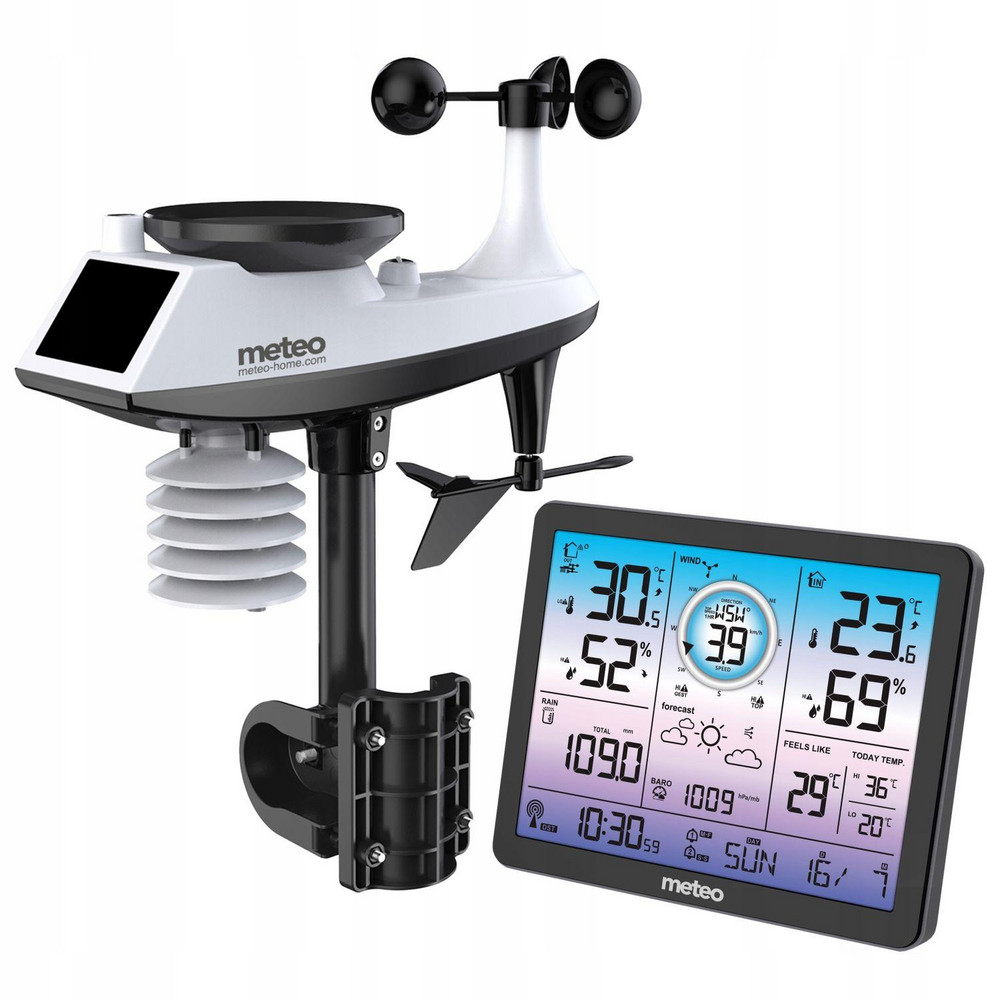 Nuo 103.78 €] Meteo 05SP600 Orų stotelė su vėjo ir kritulių