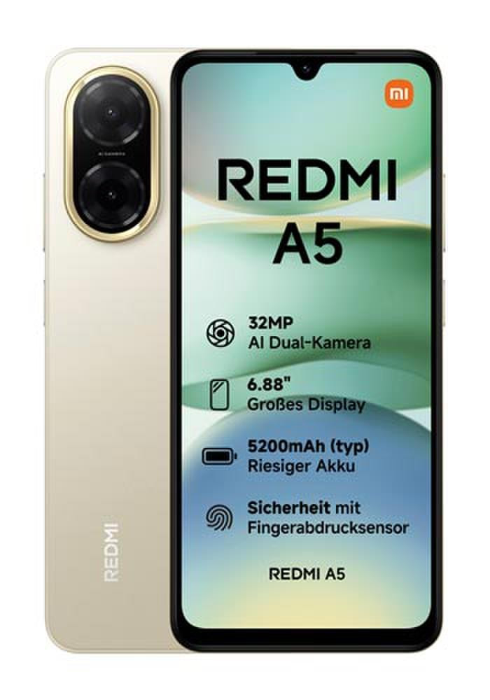 Xiaomi Redmi A5 4GB+128GB ゴールド Nuo 99 €] Xiaomi Redmi A5 4GB 128GB Sandy Gold (Smėlio Auksinis