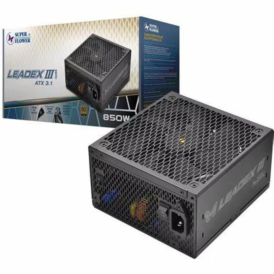 Super Flower LEADEX III GOLD UP 850W 80 PLUS Gold Juodas (Black