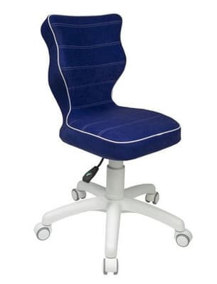 blue white chair