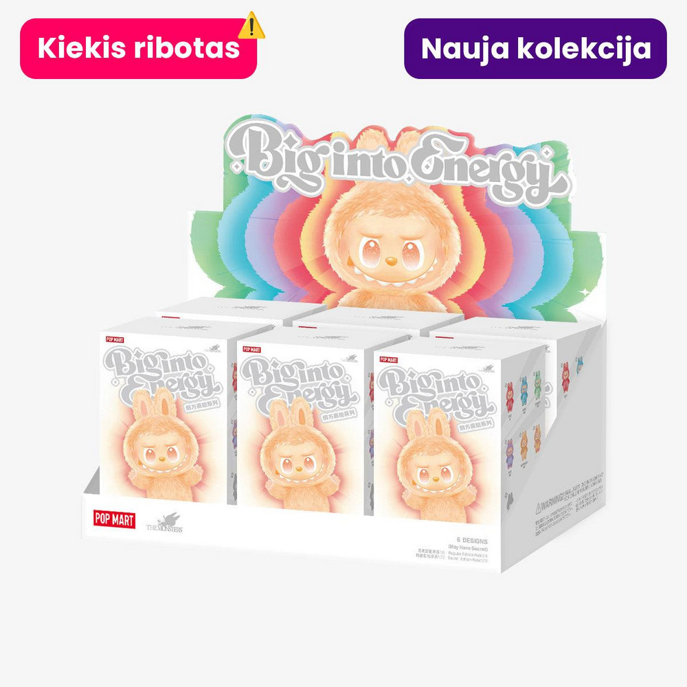 Big Into Energy ラブブ Big Into Energy kaina nuo 5.71 € (7 pard.)