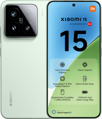 Xiaomi 15 5G 512GB Green (Žalias) kaina nuo 603.91 € | Kainos.lt