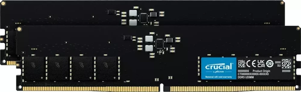 Nuo 111.44 €] Crucial DDR5 32GB (2x16GB) 5200MHz CL42 UDIMM
