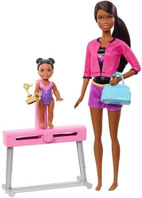 barbie gymnastics play set