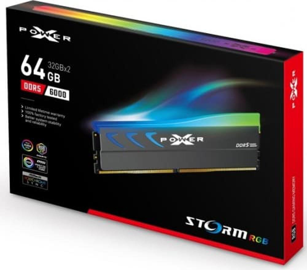 Atmintis Silicon Power XPOWER Pulse SP064GXLWU60BFDK 2x32GB DDR5 6000 ...