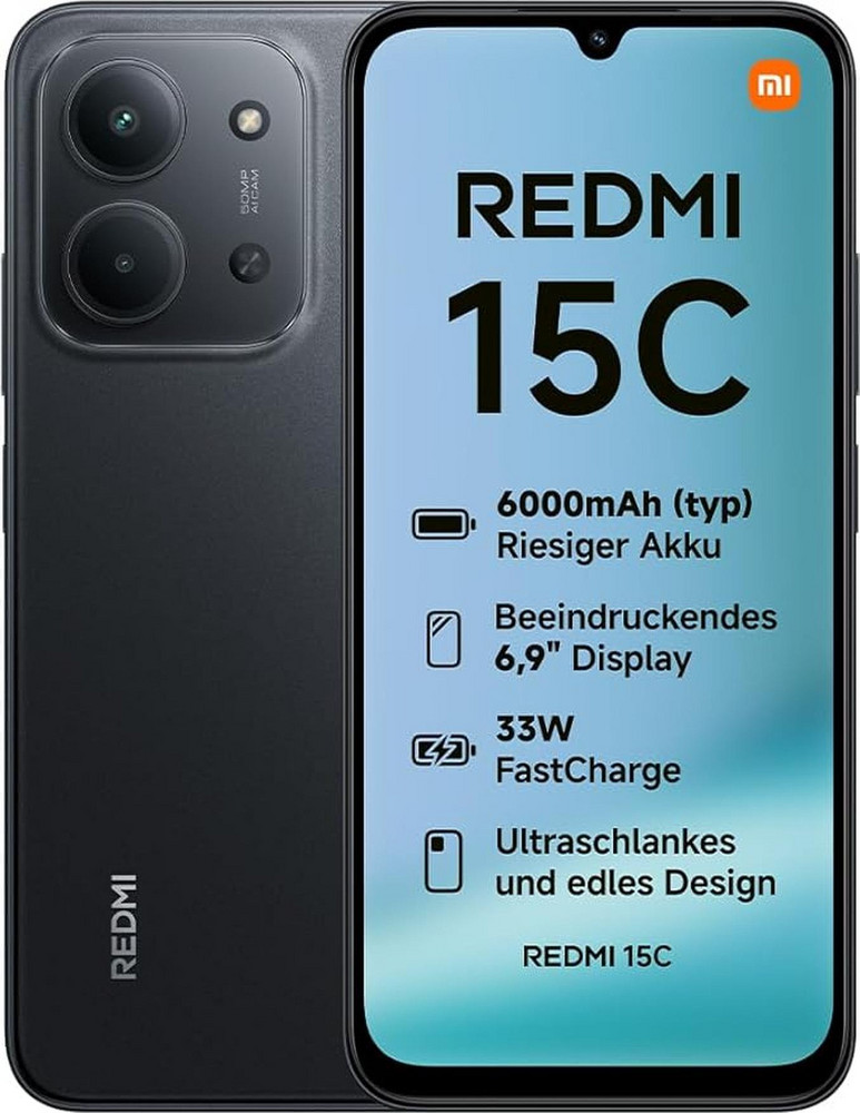Nuo 109.04 €] Xiaomi Redmi 15C 256GB Midnight Black (Juodas