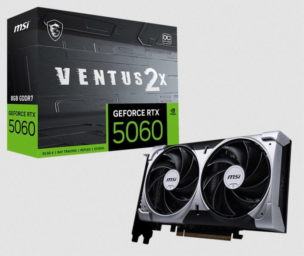 Nuo 327.25 €] MSI GeForce RTX 5060 8GB VENTUS 2X OC | Kainos.lt