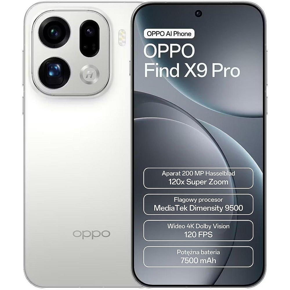 Nuo 1276.57 €] OPPO Find X9 Pro 512GB Baltas (White) | Kainos.lt