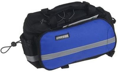 blue bike bag