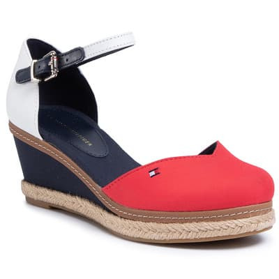 tommy hilfiger basic closed toe mid wedge
