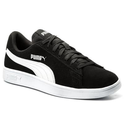 puma smash leather black