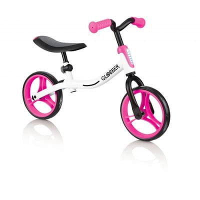 neon balance bike pink