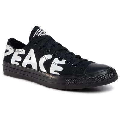 converse ctas ox black white