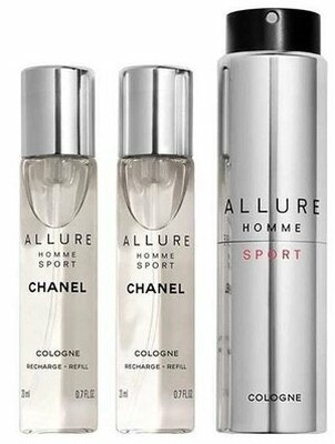 Nuo 90.99 €] Chanel Allure Homme Sport, 3x20ml EDC Refillable Travel Spray  | Kainos.lt
