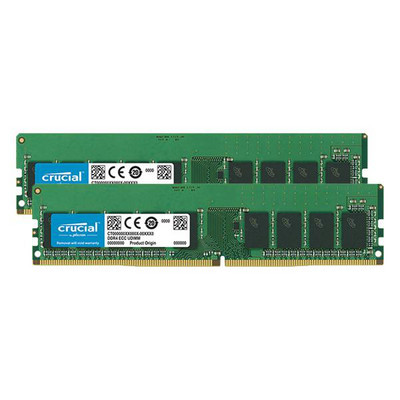①Crucial DDR4-2666 64GB (32GBx2) Crucial 64GB Kit DDR4 2666 MT/s 32GBx2 UDIMM 288pin CL22 | Kainos.lt