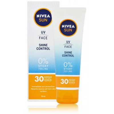 nivea shine control spf