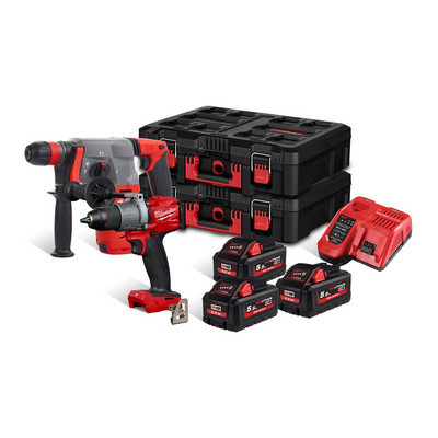[Nuo 890 €] Milwaukee rinkinys M18 FPP2M2-553P, 3 x 5,5 Ah, įkroviklis ...