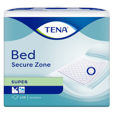 Nuo 11.97 €] TENA BED SUPER SECURE ZONE, paklotai, 60 x 90