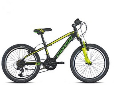 Nuo 409 €] Dviratis Torpado Tigre, juodas/geltonas, 20\