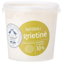 Ilzenbergo dvaras Natūrali grietinė,  30% riebumo