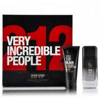 Carolina Herrera 212 VIP Men Black rinkinys vyrams (100 ml. EDP + 100 ml. dušo gelis)