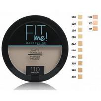Maybelline Fit Me Matte & Poreless kompaktinė pudra - 9 g. 105 Natural Ivory