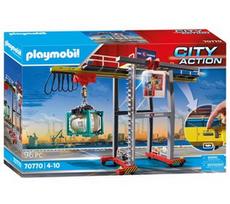 Playmobil City Action Gantry Crane With Containers 70770 