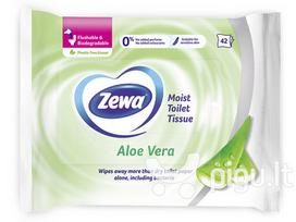 Drėgnas tualetinis popierius Zewa Aloe Vera 42