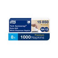 Servetėlės TORK Premium N4 21.6 x 16.5 cm, dviejų sluoksnių, 200 vnt, baltos
