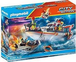 Playmobil City Action Distress At Sea: Fire Fighting With Rescue 70140