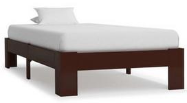 Lova VLX Bed Frame 283299, ruda, 213x105 cm, su grotelėmis