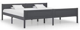 Lova VLX Solid Pinewood 322130, pilka, 206x206 cm, su grotelėmis