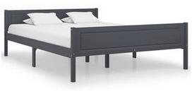 Lova VLX Bed Frame 322128, pilka, 206x166 cm, su grotelėmis