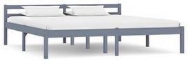 Lova VLX Solid Pinewood 283200, pilka, 206x166 cm, su grotelėmis