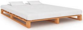 Lova VLX Pallet 285264, smėlio, 200x120 cm