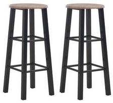 Baro kėdė VLX Bar Stools 284388, ruda/juoda, 2 vnt.