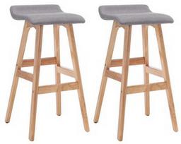 Baro kėdė VLX Bar Stools 249578, pilka, 2 vnt.