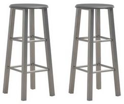 Baro kėdė VLX Bar Stools 284387, pilka, 2 vnt.