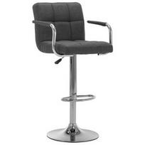Baro kėdė VLX Fabric 283410, tamsiai pilka