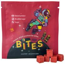 BITES Džiovintų šaltyje spanguolių užkandis 10 g.
