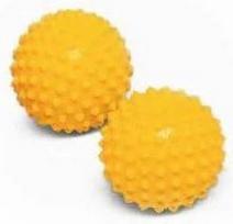 Masažinis kamuolys Pezzi Tonkey ActivaSmall Stand, geltonas, 90 mm