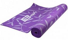 Kilimėlis fitnesui ir jogai EB FIT Flowers, violetinė, 173 cm x 61 cm x 5 mm