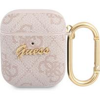 Guess GUA24GSMP 4G Script case for Airpods 1/ 2 Pink