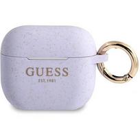 Guess GUA3SGGEU Glitter printed logo case for Airpods 3 Violet